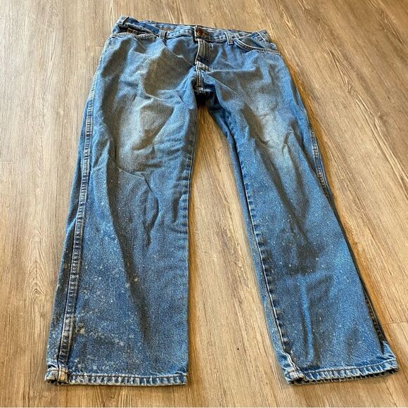 Dickies Work Jeans 38 x 30 Men’s Distressed Character Splatter Faded - Picture 4 of 16